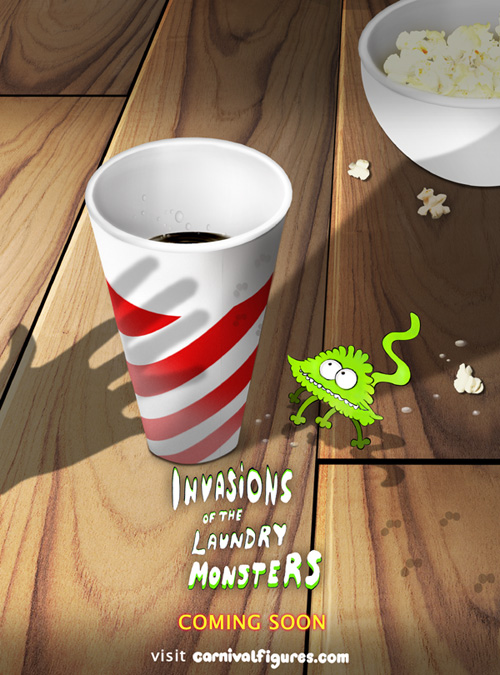 Green Laundry Monster